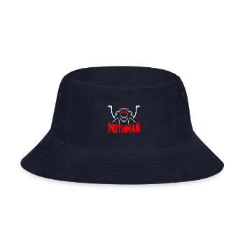 Folklore Monsters Cryptid Goth Mothman - Bucket Hat - navy - Front