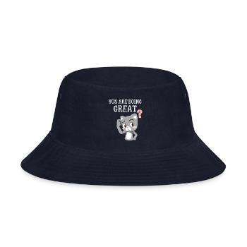 You are doing great 1 1 - Bucket Hat - navy - Front