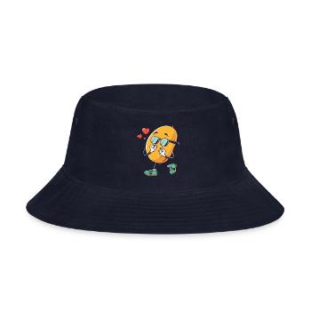 Naughty Comic mango - Bucket Hat - navy - Front