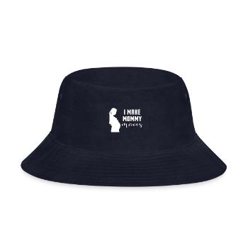I Make Mommy Moves Pregnant Expecting Mother Gift - Bucket Hat - navy - Front