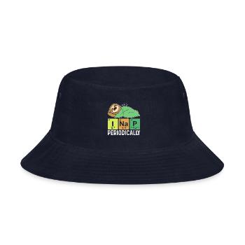 I regularly take a nap, funny nick - Bucket Hat - navy - Front
