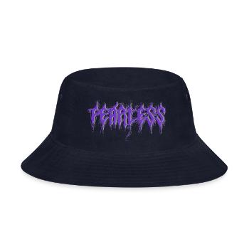 FEARLESS Logo Art Purple - Bucket Hat - navy - Front