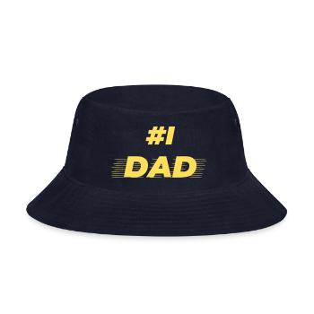 #1 DAD - Bucket Hat - navy - Front
