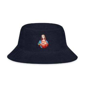 Jesus Christ Nazareth | Jesus Christus Nazareth - Bucket Hat - navy - Front
