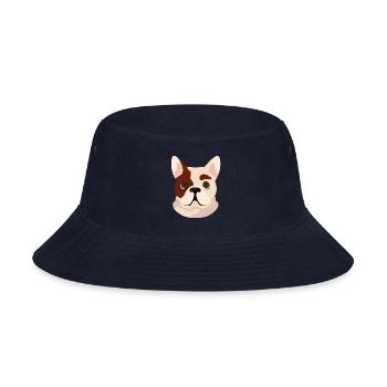Dog Face - Bucket Hat - navy - Front