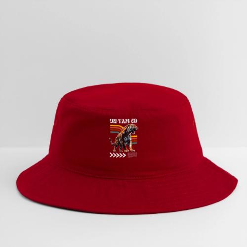Unleash Your Wild Side: Fierce Tiger Print Design - Bucket Hat