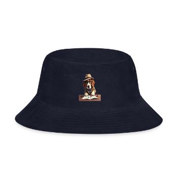 Sock Mystery Detective Dog - Bucket Hat - navy - Front