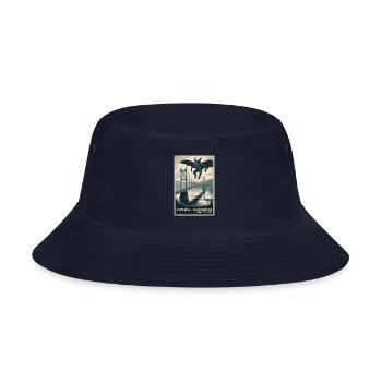 Mothman Silver Bridge Point Pleasant - Bucket Hat - navy - Front