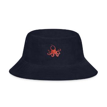 Giant Pacific Octopus - Bucket Hat - navy - Front
