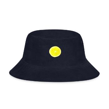Lemon slice - Bucket Hat - navy - Front