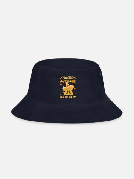 Bald Head Bald Man Hairless Hairless - Bucket Hat - navy