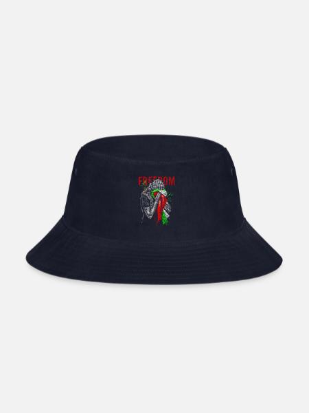 Free Palestine - Bucket Hat - navy