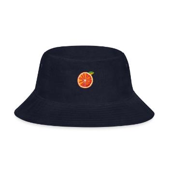 orange slice - Bucket Hat - navy - Front