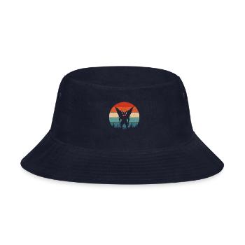 Mothman Retro - Bucket Hat - navy - Front
