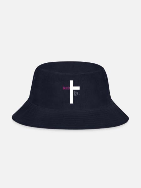 Love Jesus Love Ameria too - Bucket Hat - navy