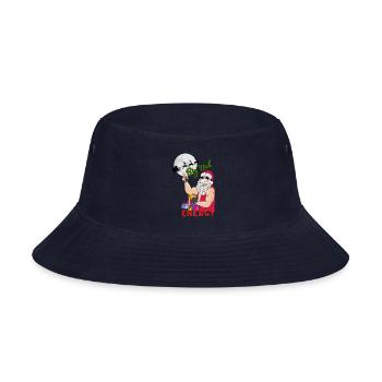 Big Nick Energy Santa Gym Fitness Weight gifts - Bucket Hat - navy - Front