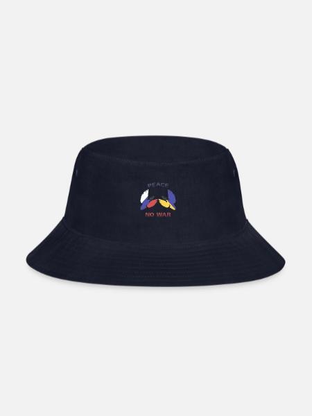Free Bird Peace in Ukraine - Bucket Hat - navy