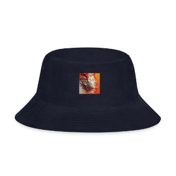 Molten Surreal Flow - Bucket Hat - navy - Front