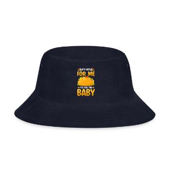 Baby Bump Mother Mom Baby Sayings - Bucket Hat - navy - Front