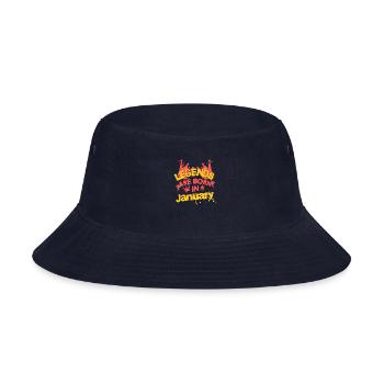 Legends are born in January - Bucket Hat - navy - Front