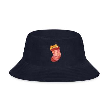 Cute Cat Socks - Bucket Hat - navy - Front