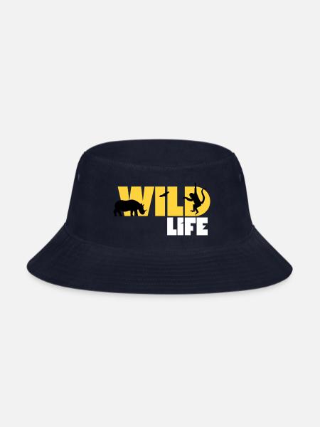 Wild life t-shirt - Bucket Hat - navy