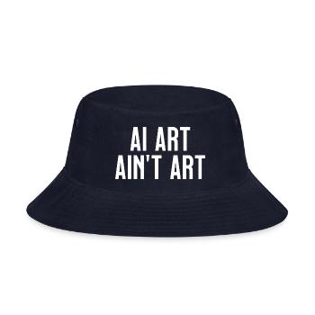 Ai Art Ain t Art - Bucket Hat - navy - Front