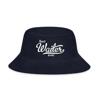 Best Waiter - Bucket Hat - navy - Front