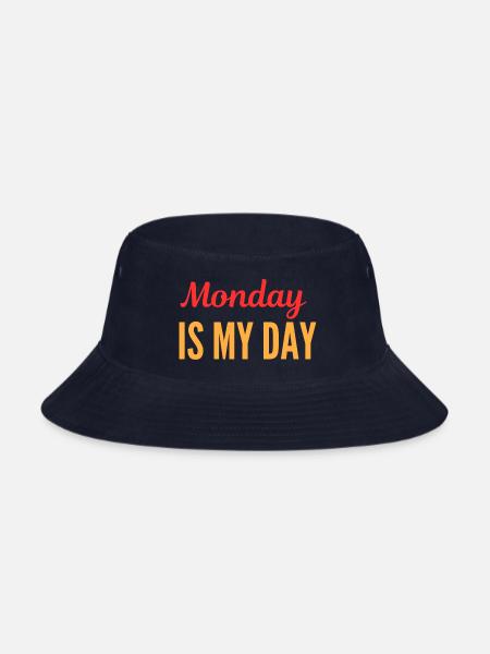 Monday is my day - Bucket Hat - navy