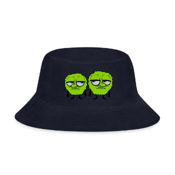 2 monsters eyes roll - Bucket Hat - navy - Front