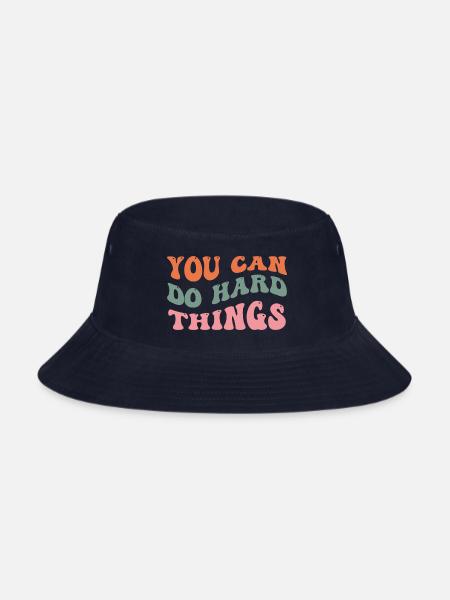You can do hard things - Bucket Hat - navy