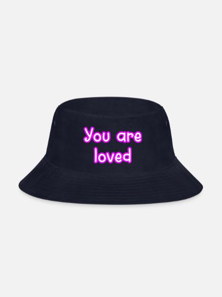You are loved 1 - Bucket Hat - navy
