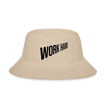 Design work hard - Bucket Hat - cream - Front