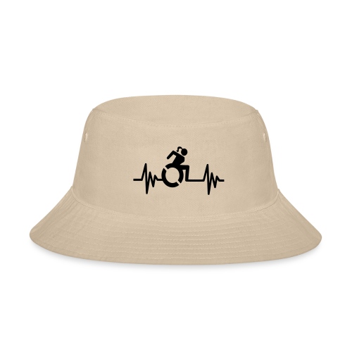 Wheelchair girl with a heartbeat. frequency # - Bucket Hat