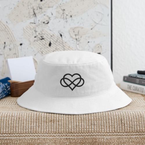 Infinity Heart (black) - Bucket Hat
