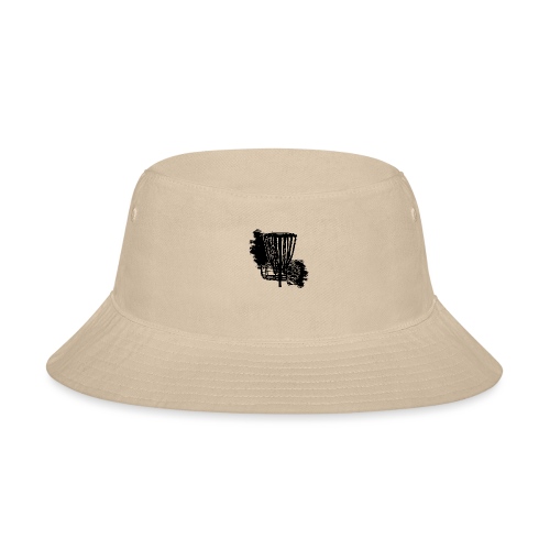 Disc Golf Basket Paint Black Print - Bucket Hat
