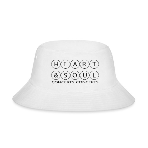 Heart & Soul Concerts - text horizon (no fill) - Bucket Hat