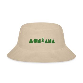 Montana Pine Tree - Bucket Hat - cream - Front