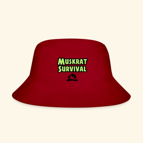 Muskrat Survival text - Bucket Hat