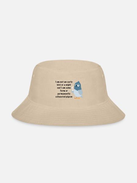 Exhausted Pigeon - Bucket Hat - cream