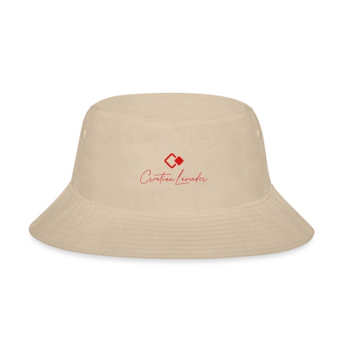 CROATIAN LAVENDER LOGO MONOCHROME RED CMYK - Bucket Hat