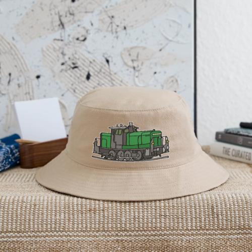 Green diesel locomotive, train, railway - Bucket Hat