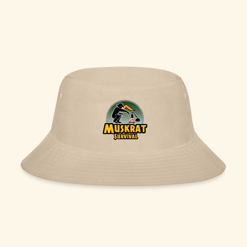 Muskrat round logo - Bucket Hat