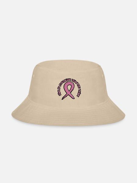 Pink is Stronger than you Think - Bucket Hat - cream