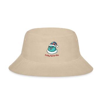 Resting Monster Santa Face - Bucket Hat - cream - Front
