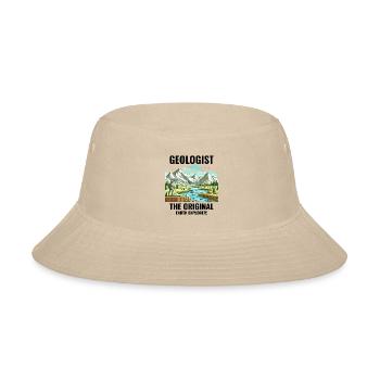 Geologist: The Original Earth Explorer! Geology - Bucket Hat - cream - Front