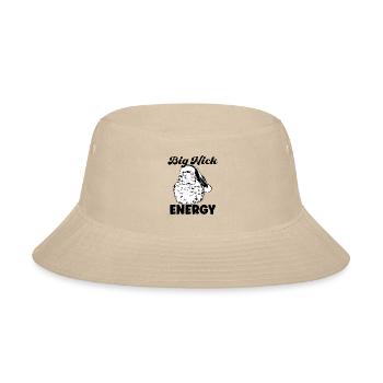 Big Nick Energy Shirt Santa Xmas Funny Christmas - Bucket Hat - cream - Front