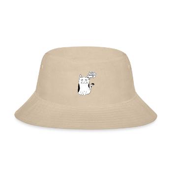 Sarcastic I Believe You Cat - Bucket Hat - cream - Front