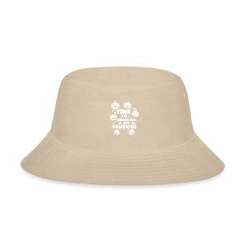 Pumpkin face - Bucket Hat - cream - Front