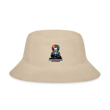 bad internet funny troll clown - Bucket Hat - cream - Front